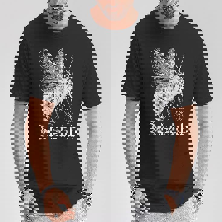 ベルゼブブ フライ 悪魔 ゴシック マジック 異教 ウィッカン 悪魔 Wt Tシャツ 面白い贈り物