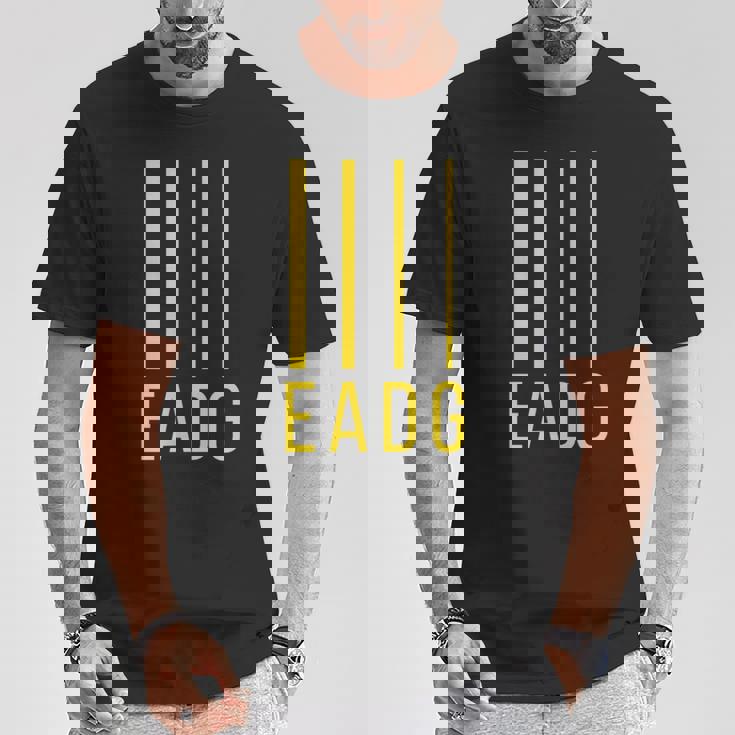 ベースプレーヤーギタリスト Eadg 4弦ベースギター Tシャツ 面白い贈り物