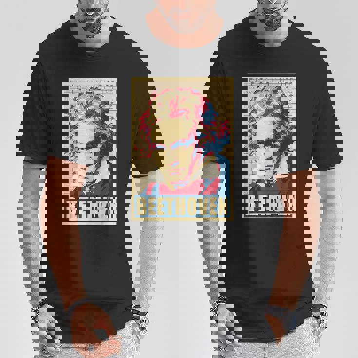 ベートーベン クラシカル音楽作曲家 レトロ Tシャツ 面白い贈り物