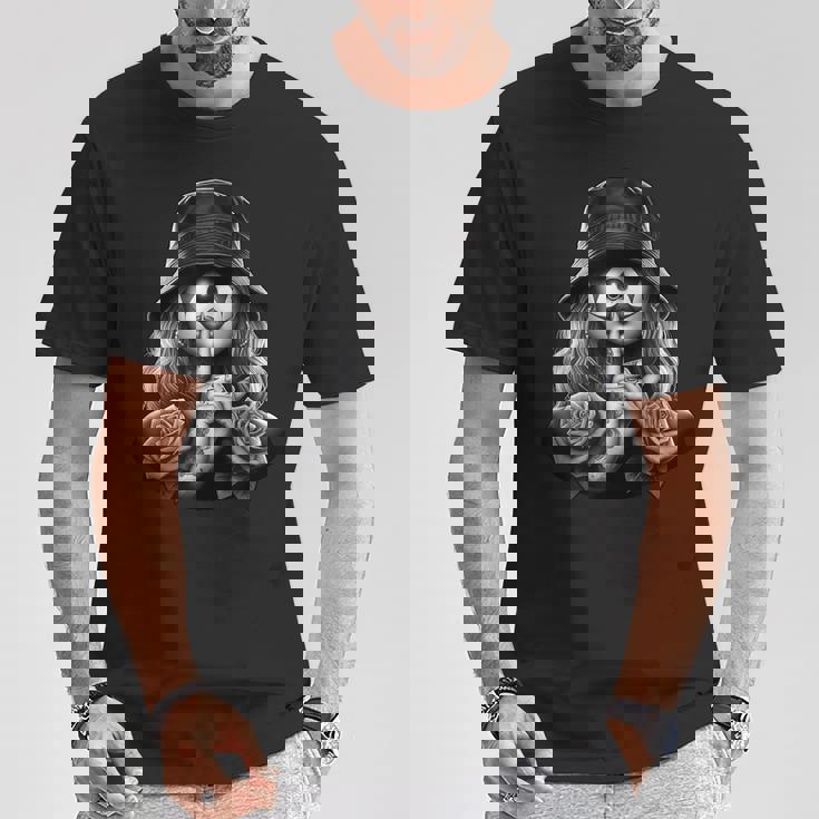 ペイサ・チカーナ アート タトゥー チカーノ チョラ チョロ ピエロ Tシャツ 面白い贈り物