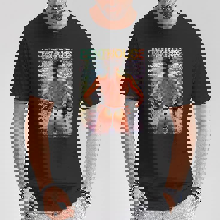 ペントハウスマガジン 1985年11月 Xxx ビキニモデル ビンテージビーチ Tシャツ 面白い贈り物