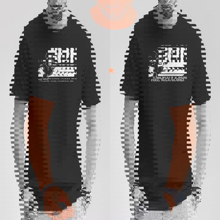 ボウラー メンズ レディース テンピン ワンスター 面白ボウリング Tシャツ 面白い贈り物