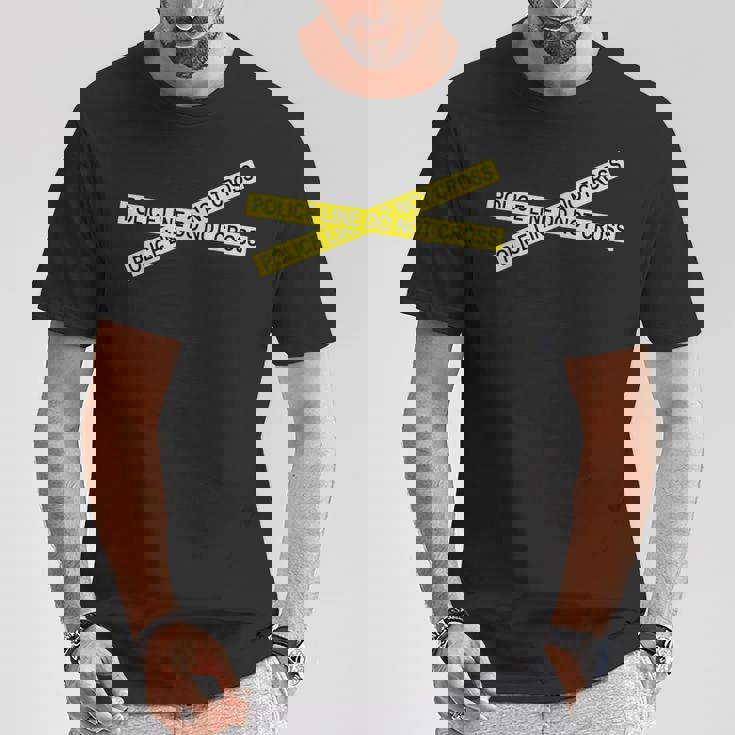 ポリスライン Tシャツ 面白い贈り物