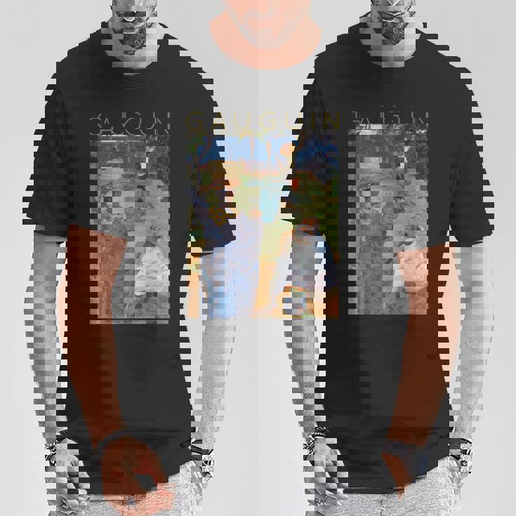 ポール・ゴーギャン マンゴーの木、マルティニーク Tシャツ 面白い贈り物