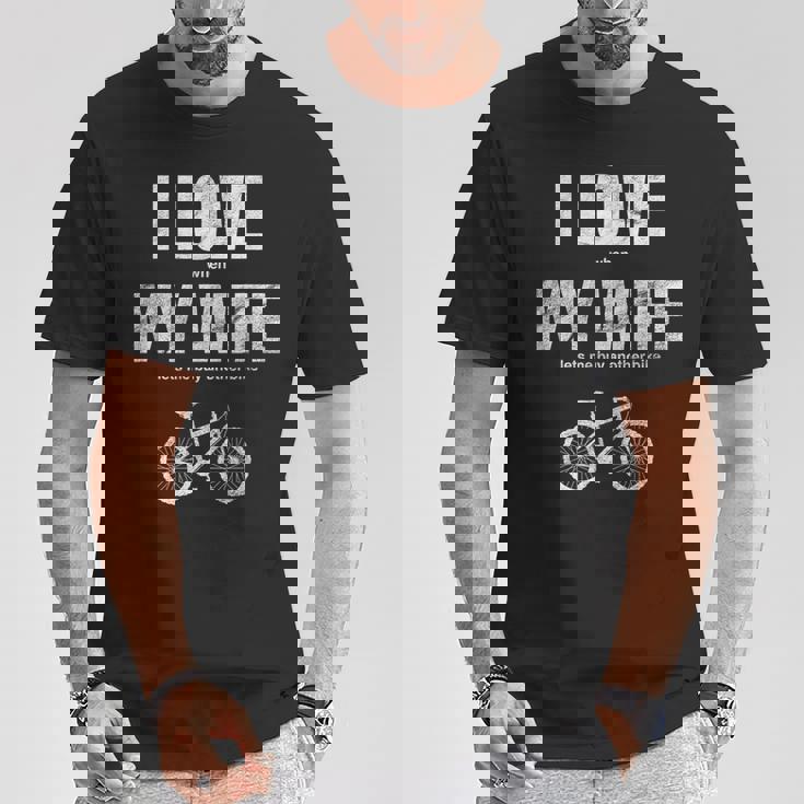 マウンテンバイク I Love When My Wife Lets Me Buy Another Bike Tシャツ 面白い贈り物