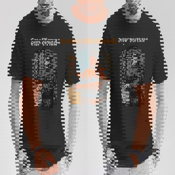 マルティン・ルター宗教改革 ゼンパー・レフォルマンダ・クリスチャン Tシャツ 面白い贈り物