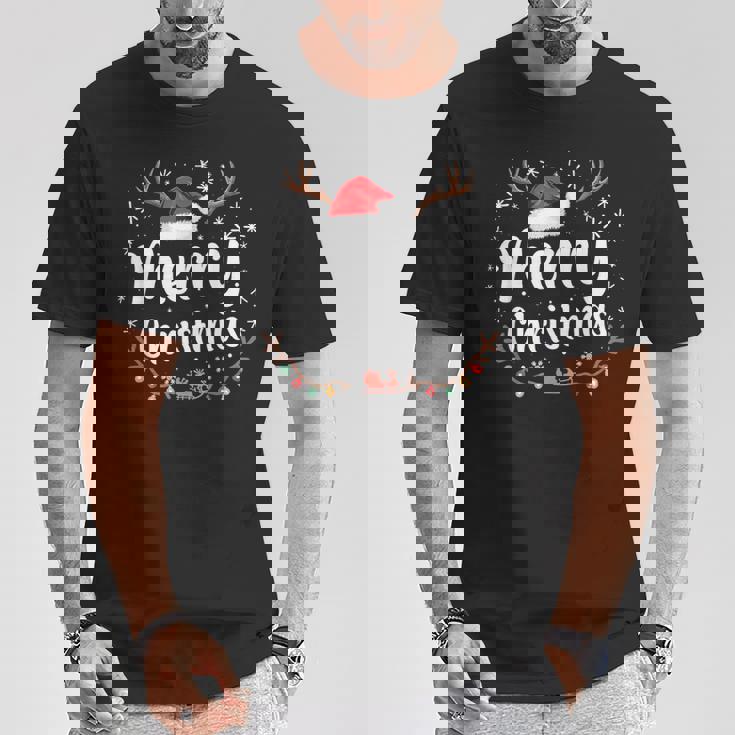 メリークリスマスライト サンタハット クリスマス ファミリー 男性 女性 キッズ Tシャツ 面白い贈り物