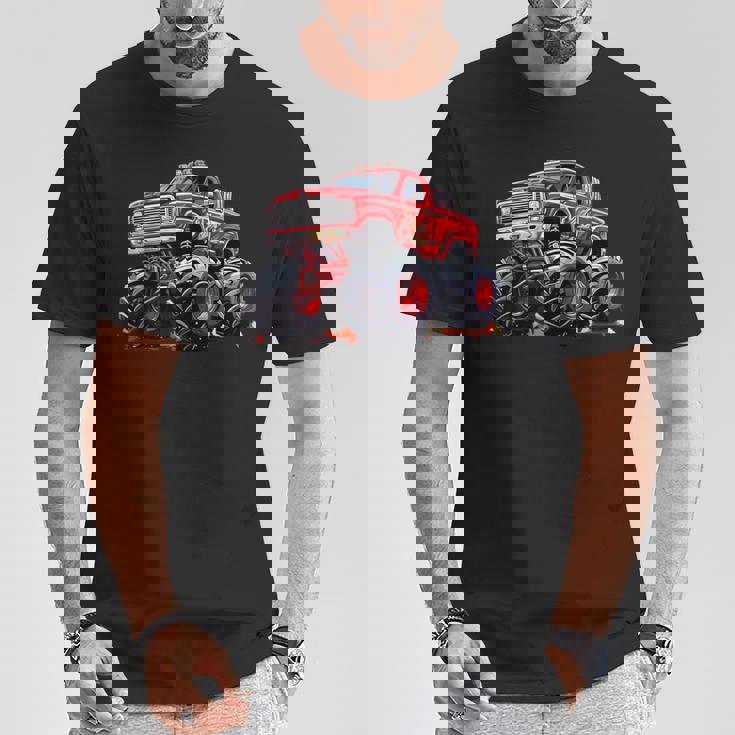 モンスタートラック 幼児用 キッズ レトロ ヴィンテージ モンスタートラック Tシャツ 面白い贈り物