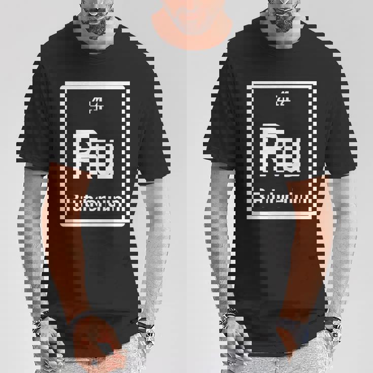 ルテニウム Ru 元素周期表 サイエンスギフト Tシャツ 面白い贈り物