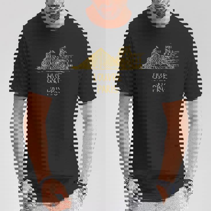 ルーヴル パリ フランス 旅行 お土産 歴史的建造物 ギフト Tシャツ 面白い贈り物