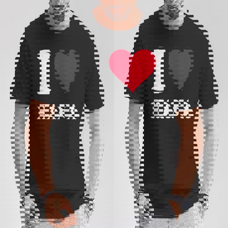 レッドハート I Love Hana Tシャツ 面白い贈り物