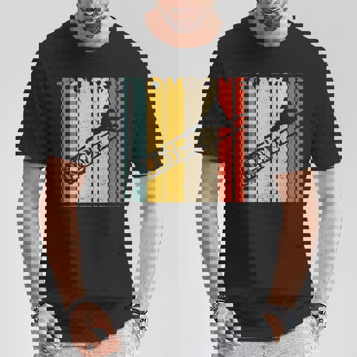 レトロトロンボーン I マーチングバンド I 吹奏楽部 I トロンボーン Tシャツ 面白い贈り物