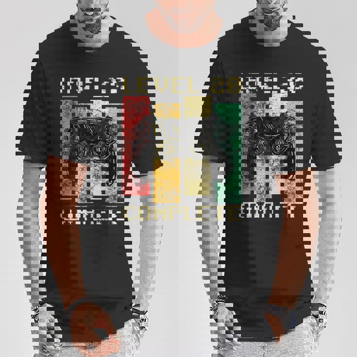 レベル20コンプリート20歳誕生日プレゼントゲーマー Tシャツ 面白い贈り物
