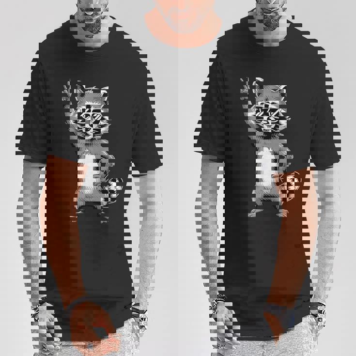 ロックンラスカルサングラスでクール Tシャツ 面白い贈り物