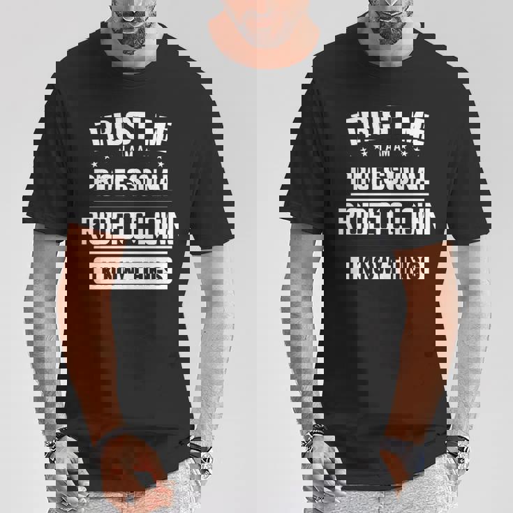 ロデオクラウンアイデアトラストプロフェッショナルロデオクラウン 長袖tシャツ Tシャツ 面白い贈り物