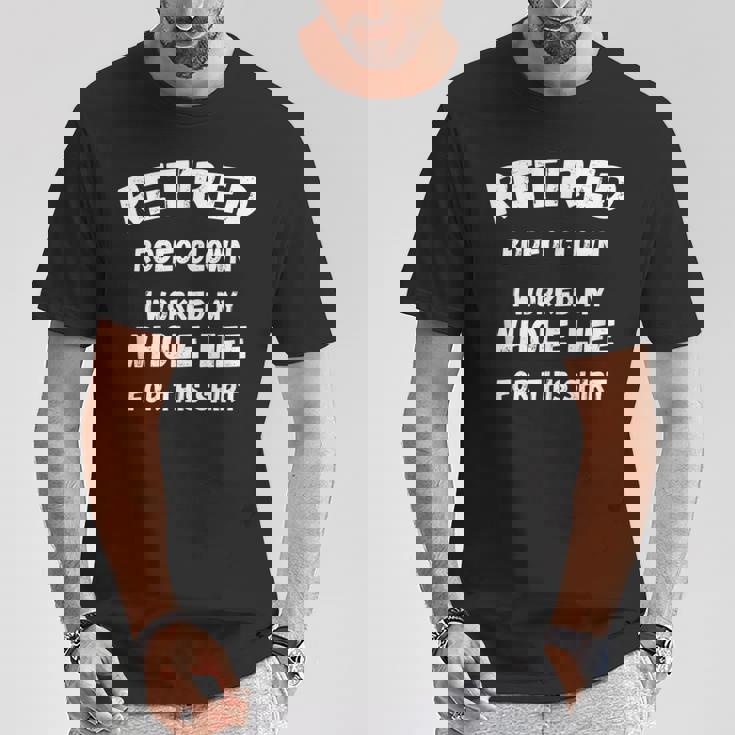 ロデオ・クラウン私はこれのために一生働いた Tシャツ 面白い贈り物