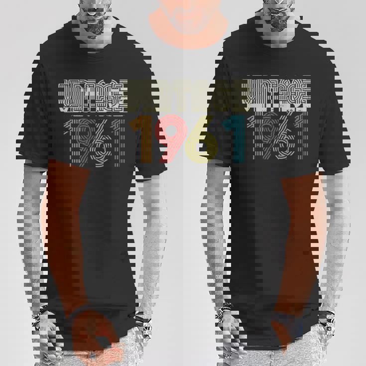 ヴィンテージ 1961年 レトロ 60歳 60歳 誕生日プレゼント 男性 女性 Tシャツ 面白い贈り物
