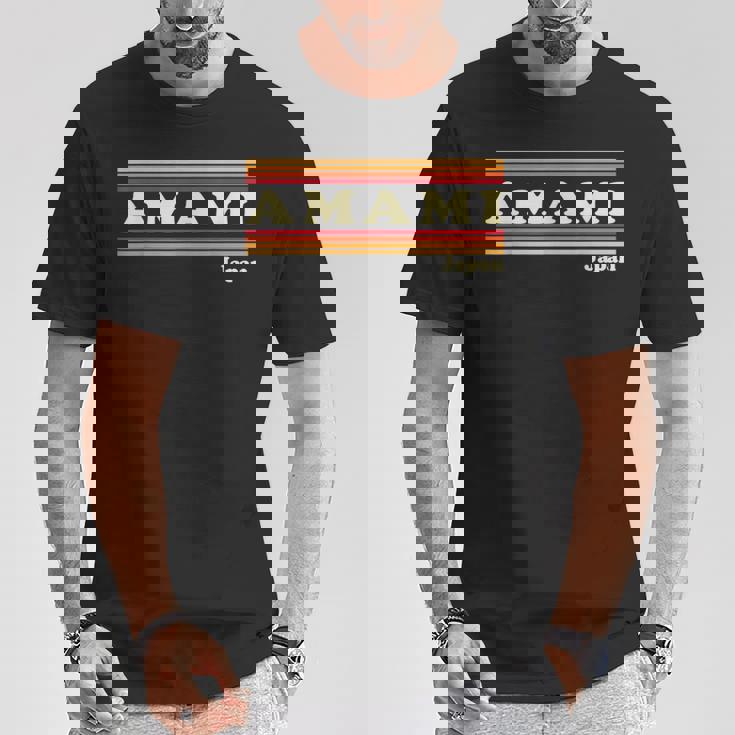 ヴィンテージ 80年代 奄美 日本 レトロ グラフィック Tシャツ 面白い贈り物