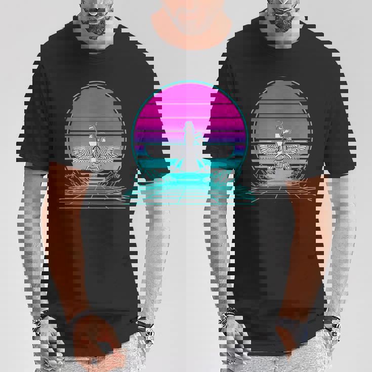 ヴィンテージ レトロ サンセット アヌンナキ Tシャツ 面白い贈り物