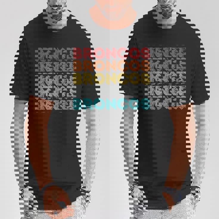 ヴィンテージ レトロ ブロンコス Tシャツ 面白い贈り物