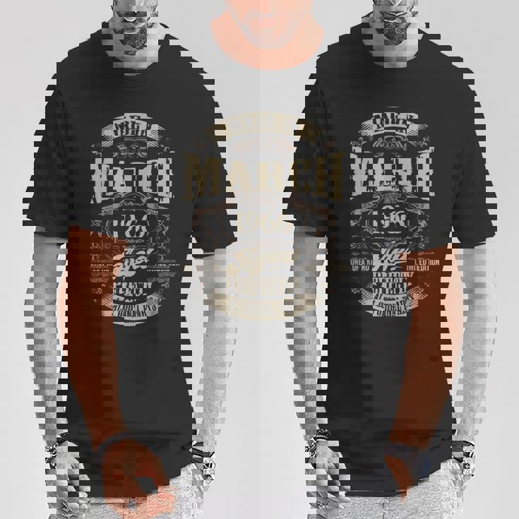 ヴィンテージ還暦伝説 1966年3月 60歳の贈り物 Tシャツ 面白い贈り物