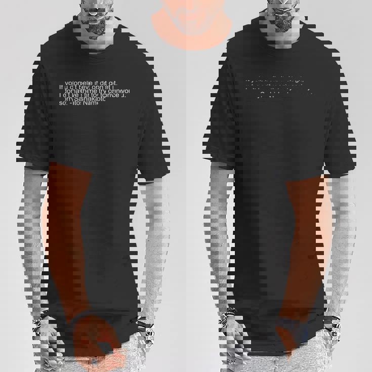 中本聡 名言 ビットコイン クリプトbtc 聡 Tシャツ 面白い贈り物