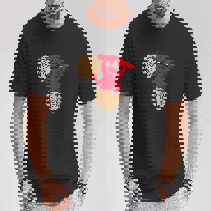 千葉県ご当地キャラと落花生 長袖tシャツ Tシャツ 面白い贈り物