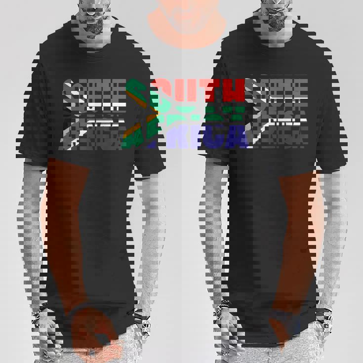 南アフリカ 国旗 南アフリカ Tシャツ 面白い贈り物