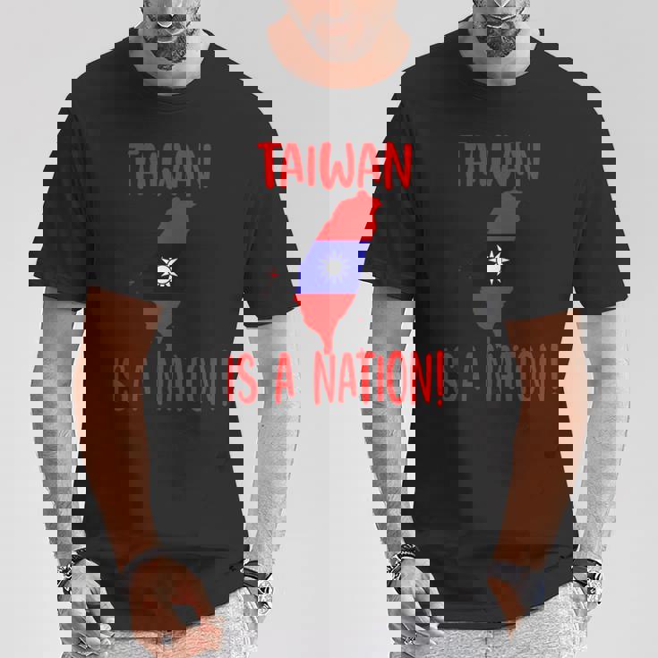 台湾は国です！ 中国を止めろ！ 長袖tシャツ Tシャツ 面白い贈り物
