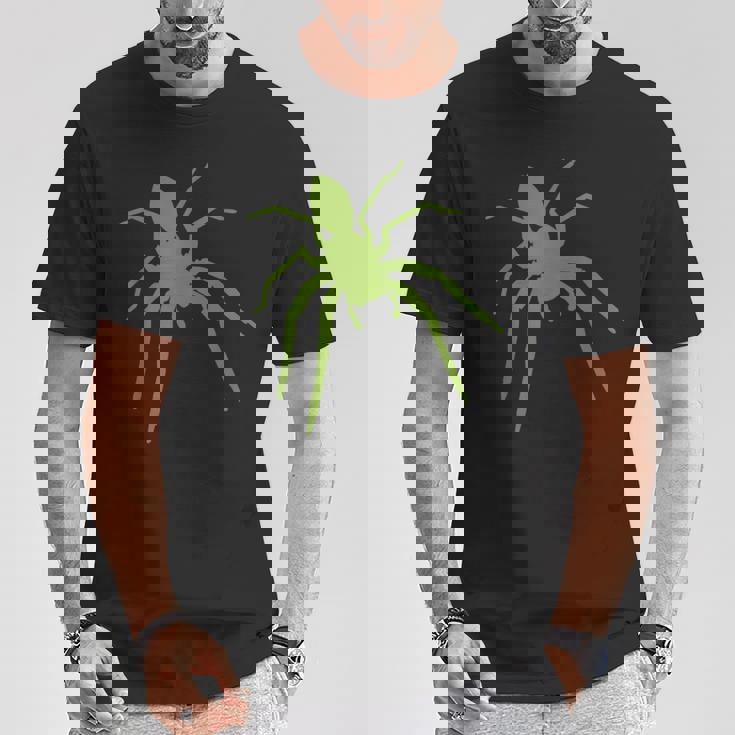 大きな蜘蛛とタランチュラと蜘蛛の巣 蜘蛛が好きです。 Tシャツ 面白い贈り物