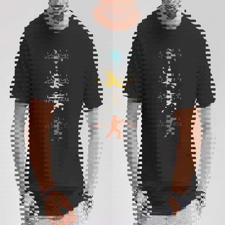 太極拳 マーシャルアート シャドウボクシング ハートビート Tシャツ 面白い贈り物