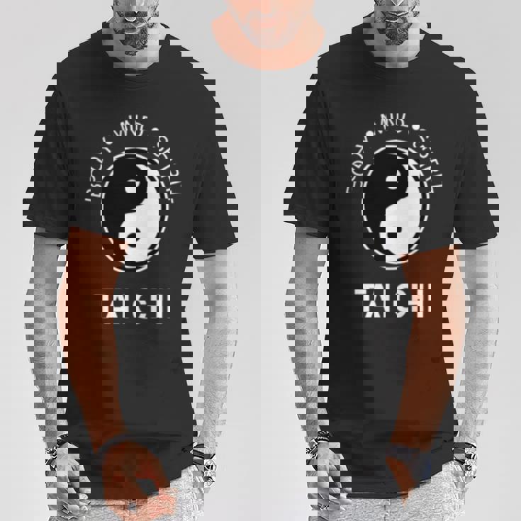 太極拳の心と体の健康のための陰陽師 長袖tシャツ Tシャツ 面白い贈り物