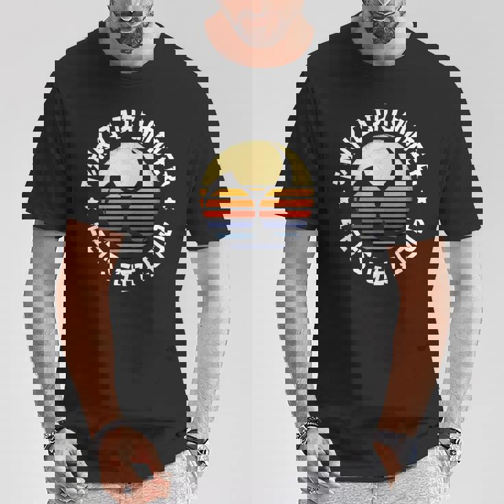 太鼓みつどもえレトロな夕焼け練習用太鼓愛好家へのプレゼント Taiko Tシャツ 面白い贈り物