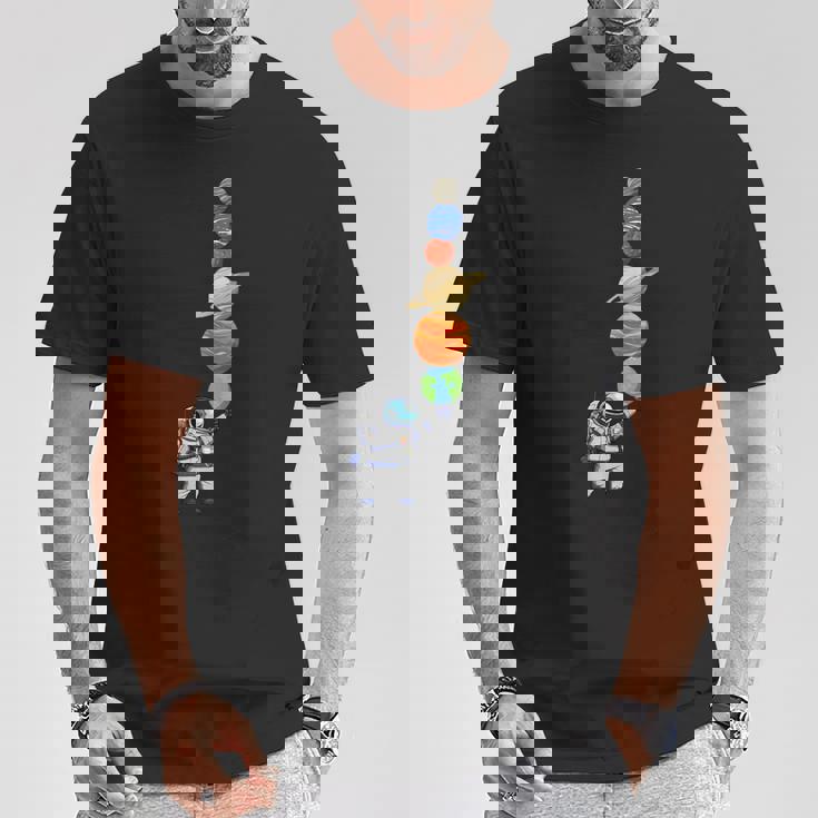 宇宙飛行士 プラネット アイスクリーム 宇宙服 Tシャツ 面白い贈り物