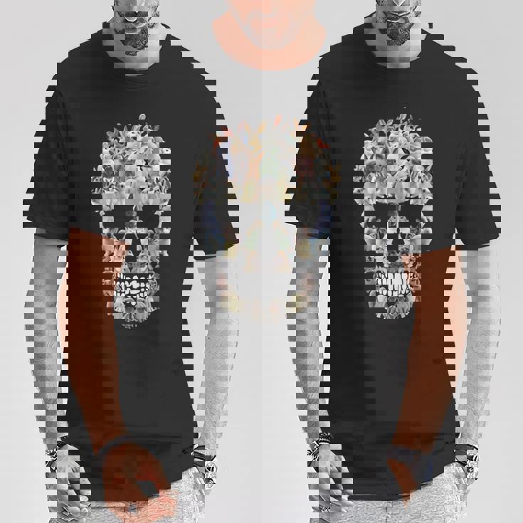 怖い スカル バニー ウサギ ホラー ハロウィン Tシャツ 面白い贈り物