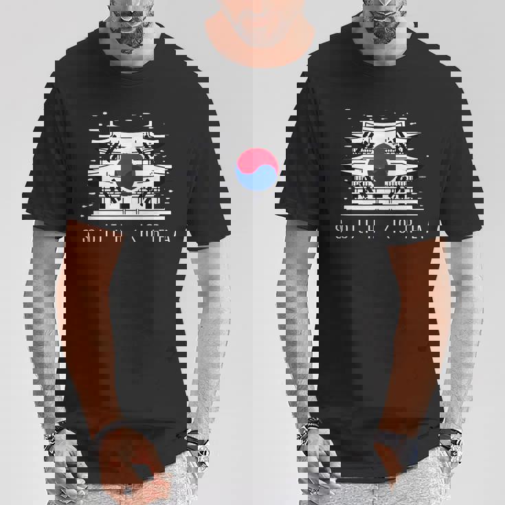 愛国的な韓国国旗ジャージーtシャツ 韓国製 Tシャツ 面白い贈り物