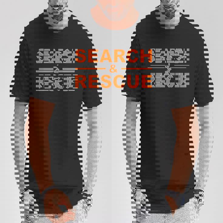 捜索救助 緊急対応捜索チームar ユニフォーム Tシャツ 面白い贈り物