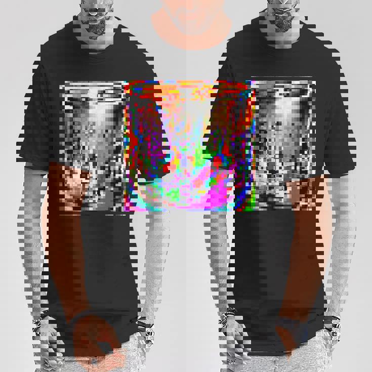 敵対的 アンチフェイシャル認識 カモフラージュ インビジビリティ Tシャツ 面白い贈り物