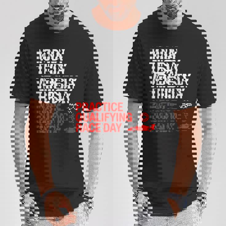 月曜 火曜 水曜 木曜 練習 予選 レース Tシャツ 面白い贈り物