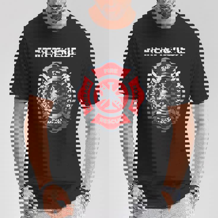 消防士 Ems 消防救助 Tシャツ 面白い贈り物