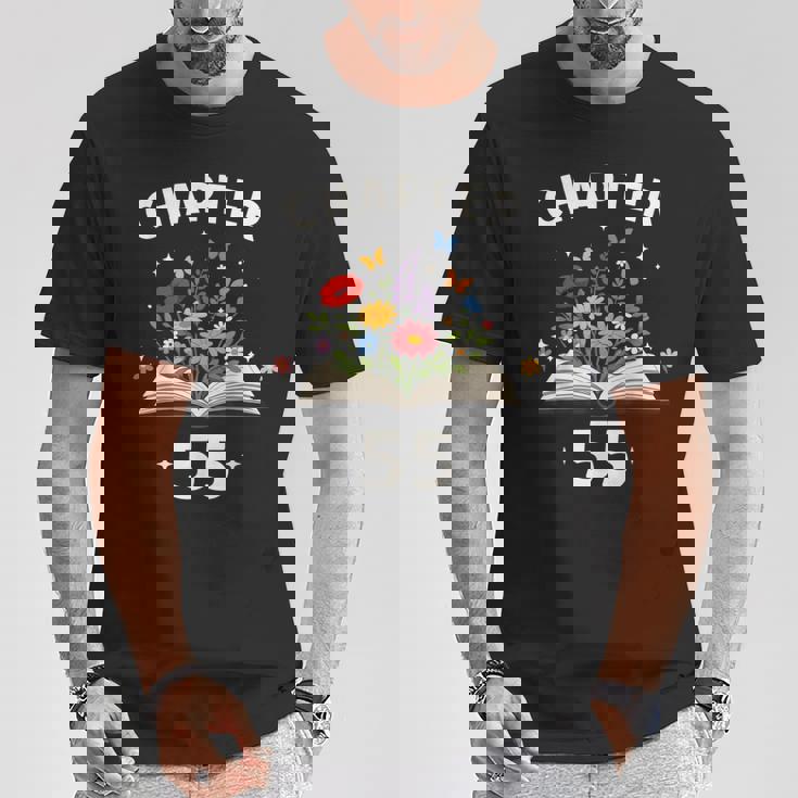 第55章 55歳 誕生日 お祝い 花本 Tシャツ 面白い贈り物