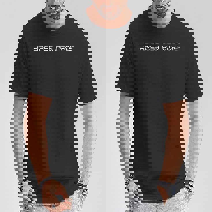 結果を超えるプロセス 長袖tシャツ Tシャツ 面白い贈り物