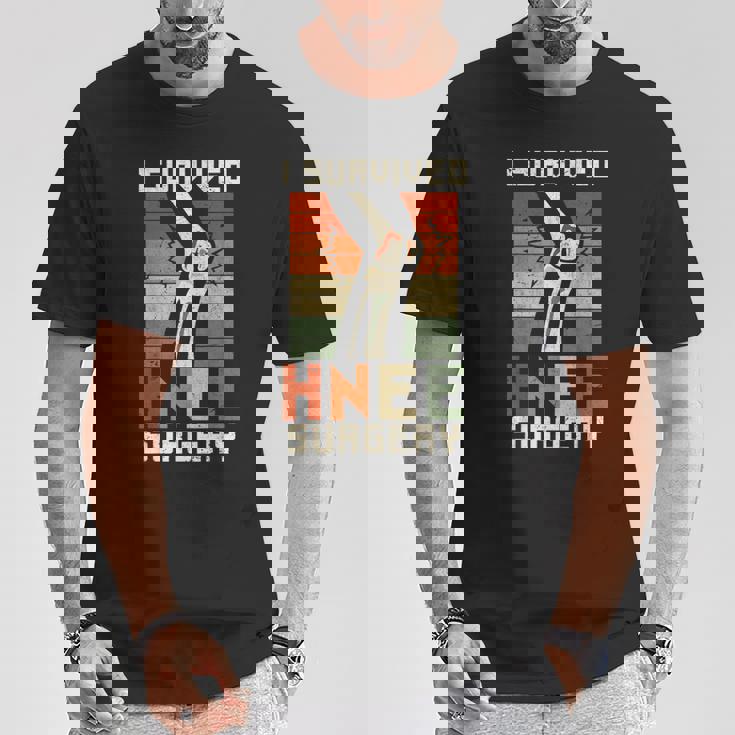 膝の手術の患者さん 面白い膝 Tシャツ 面白い贈り物