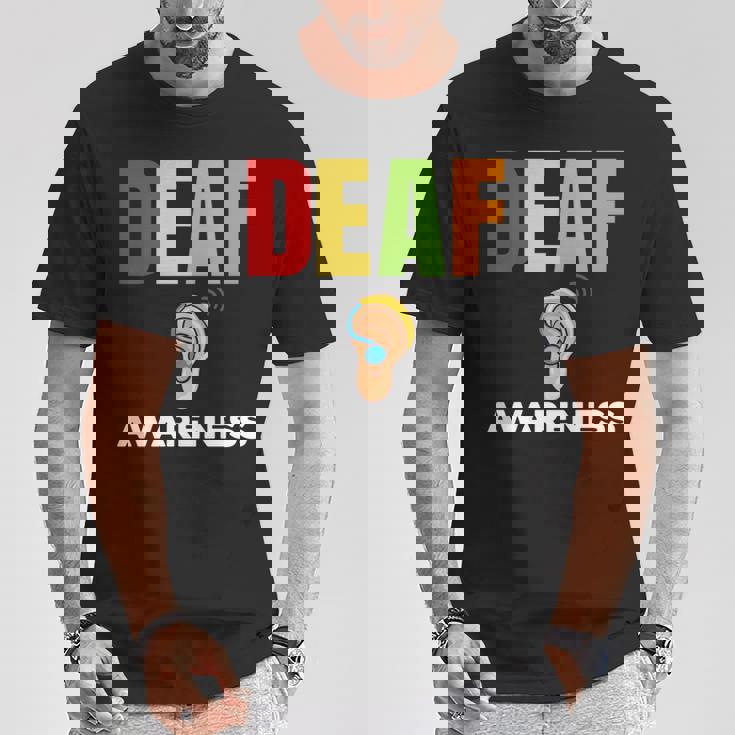 補聴器 耳障がいサポート 聴覚障害者への意識 長袖tシャツ Tシャツ 面白い贈り物