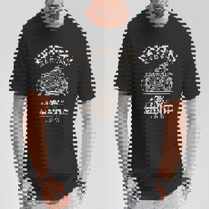 還暦祝い 1966年（昭和41年）生まれのバイク好き 2026年（令和8年）60歳記念 かっこいい Tシャツ 面白い贈り物