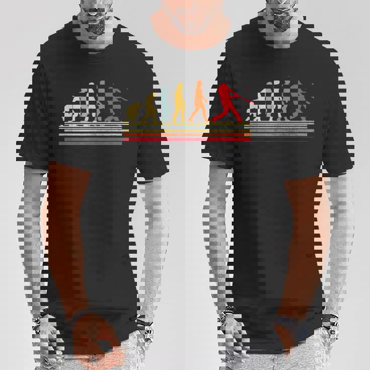 野球 人類の進化 面白いtシャツ おもしろ グッズ 服 ベースボール ネタ メンズ Evolution 野球部 男性 Tシャツ 面白い贈り物