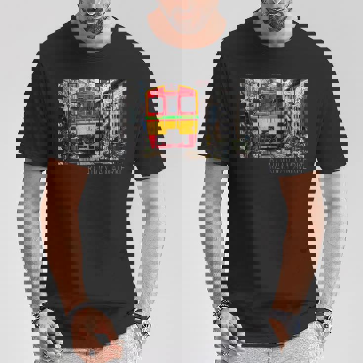 鉄道市場メークロン ヴィンテージ タイ レトロな列車 Tシャツ 面白い贈り物