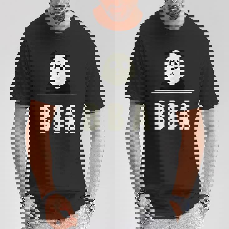 面白い 「Bba」おもしろギャグ-ジョーク 漢字 ばばあ 文字入り Tシャツ 面白い贈り物