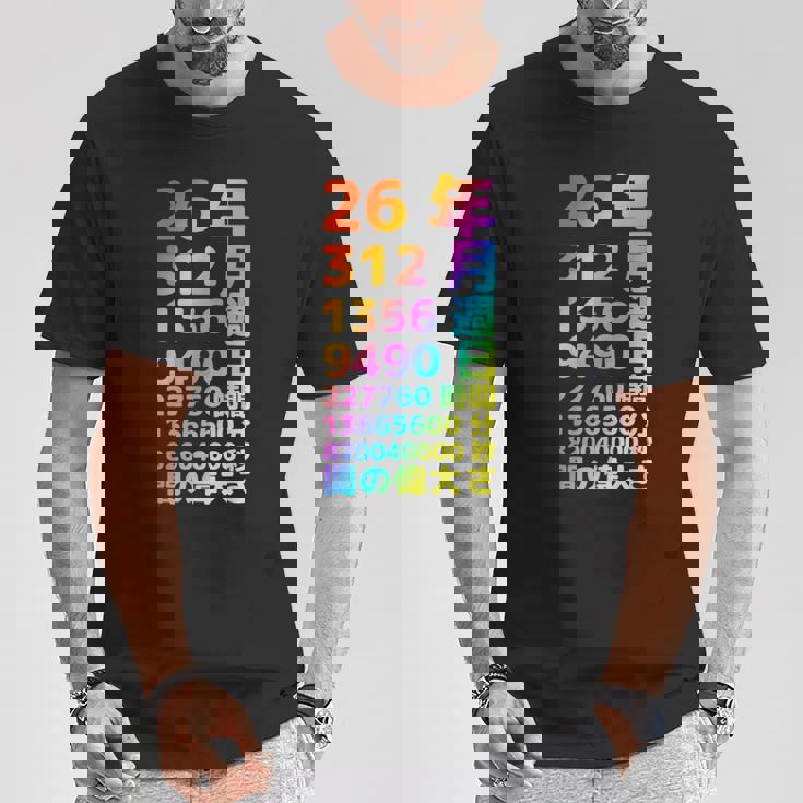 面白い26歳の誕生日の古いメーター 面白い26歳のギフト 女性 男性 面白い電卓 26歳の誕生日のギフト Tシャツ 面白い贈り物