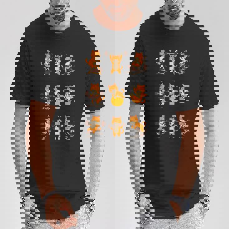 面白いtシャツ 猫 ネコ 筋トレ ジム おもしろグッズ かわいい おもしろtシャツ 面白い 服 ネタ Tシャツ 面白い贈り物